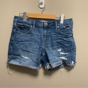 Gap 1969 Denim Jean Distressed Shorts Women’s Size 27